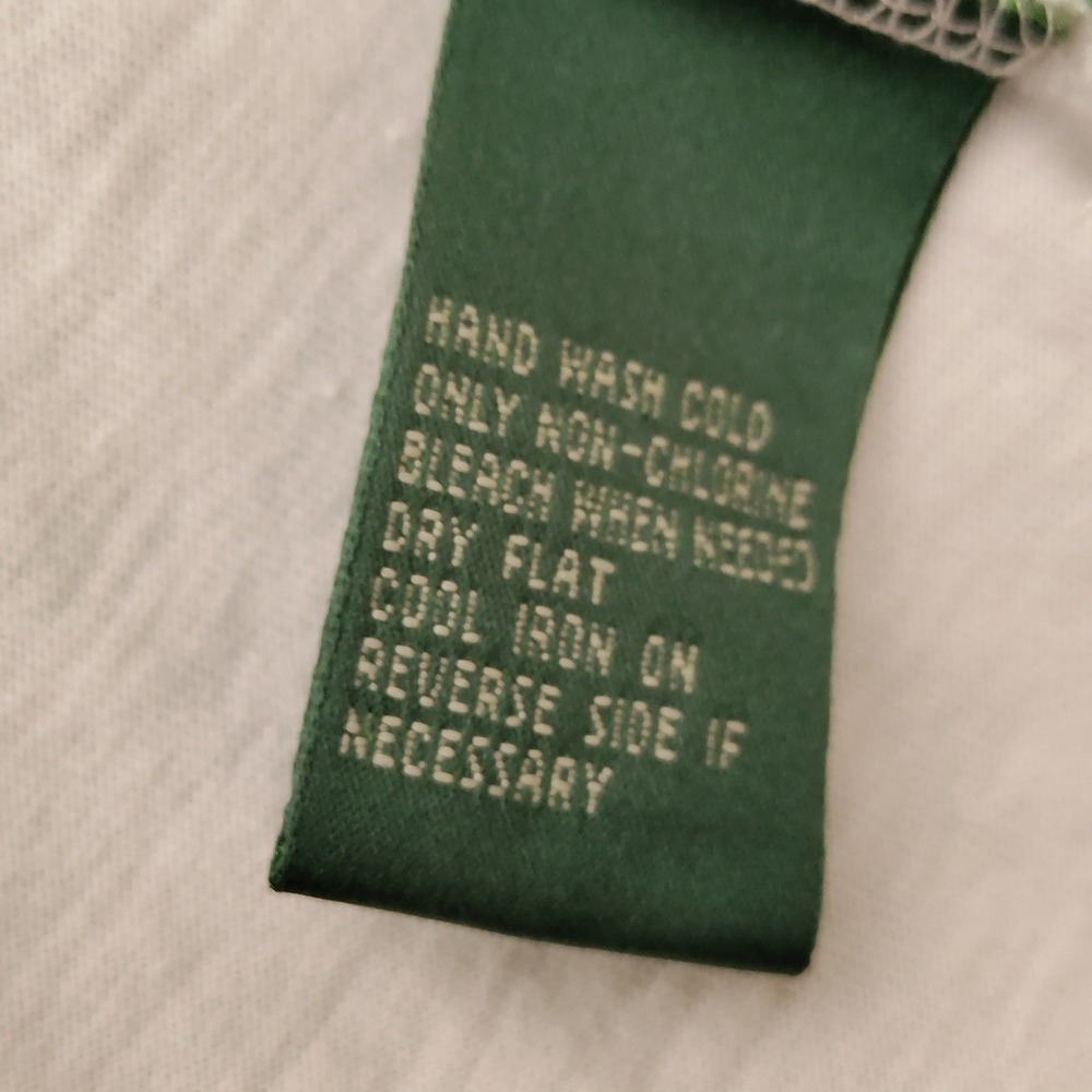 Lauren Active Ralph Lauren Golf Club Graphic Polo Shirt White Green Women Large - Picture 12 of 12